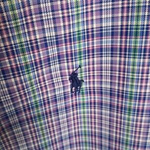 Ralph Lauren Polo Men's Spring Easter Plaid Performance Long Sleeve Shirt L